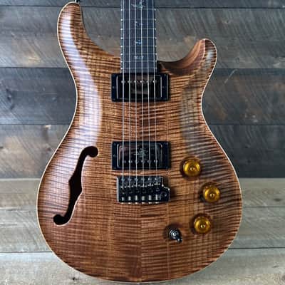 PRS Wood Library DGT Semi-Hollow David Grissom Signature Rosewood Neck! Flamed Maple 10-Top Smoked Black Hardware - Copperhead 418148 image 1