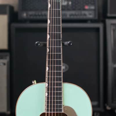 Gretsch G5021E Rancher Penguin Parlor Acoustic/Electric Guitar - Mint Metallic image 5