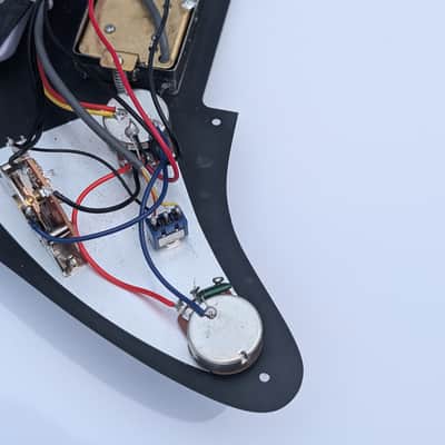 BLACK Hot Texas Blues loaded alnico V SSH Stagger Poles pickguard complete kit wired. image 6