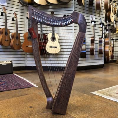 Roosebeck Heather Harp 22-String Chelby Levers Knotwork image 4