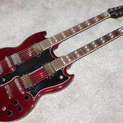 Gibson EDS-1275 Double Neck Electric Guitar 1995 Vintage Cherry image 1