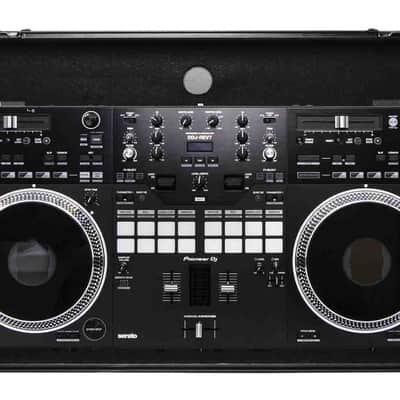 Odyssey FZGSDDJREV7WBL Glide Style Flight Case for Pioneer DDJ-REV7 Controller with Wheels and Laptop Platform - Black image 4