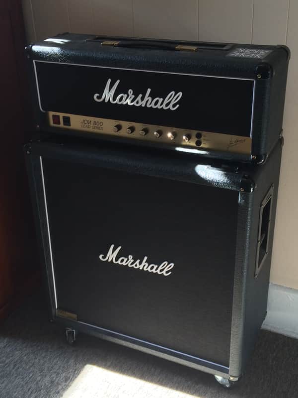 Marshall JCM 800 Lead Series Model 2203 Reissue 100-Watt Master Volume Half Stack image 1