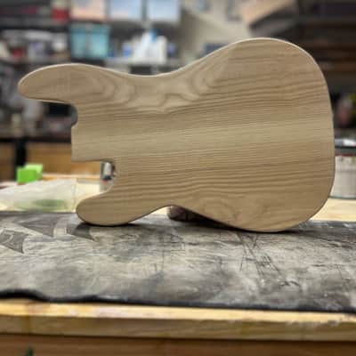 Madlad Instruments Ash Precision Bass PBass Style Body (custom made with pride in north Texas) - Unfinished image 5
