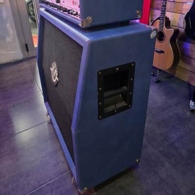 The Valve THE VALVE AMP 100W Head + Matching 4x12 Cab (3-Channel, MIDI, EL34) — Hand-Wired Italian Boutique 20 - Dark Blue image 2