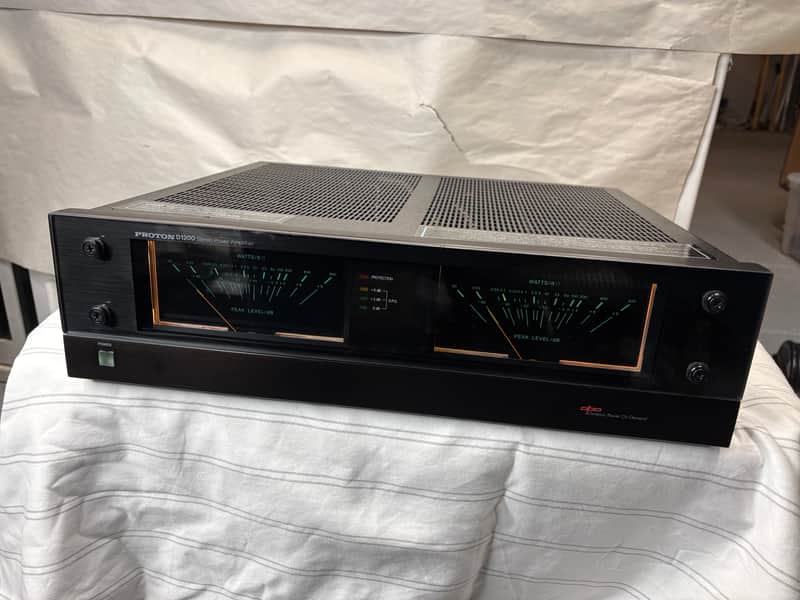Proton D1200  Stereo Amplifier. Rare dynamic power on demand. Green Vu. image 1
