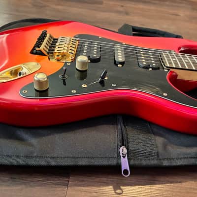 Fender MIJ (Made In Japan) STR-80 HSH EX-TREM E-Series Fujigen 1984-1987 - Cherry Sun Burst image 18