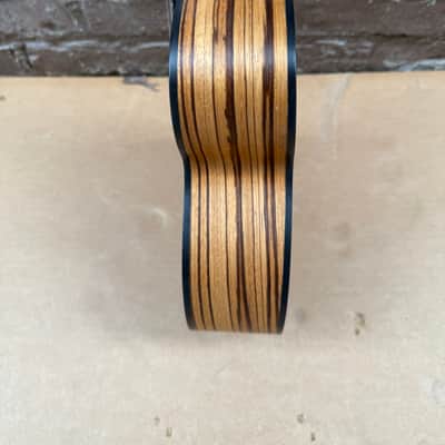 Caramel "Melts in my Heart" Acoustic-Electric Handcrafted Zebrawood Ukulele (Used - Good Condition) image 16
