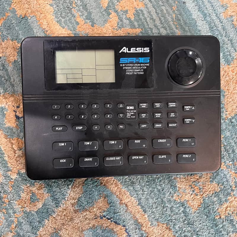 Alesis SR-16 Drum Machine 2010s - Black image 1