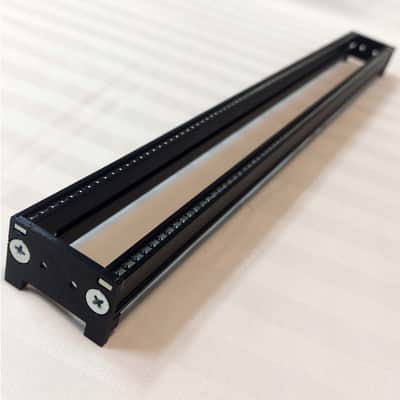 Intellijel 1U 84HP Eurorack Rails Kit with Brackets & Threaded Inserts (Black / Silver) image 8