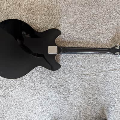 Oscar Schmidt OE30-BK Delta King Semi-Hollow 2010s - Black image 2