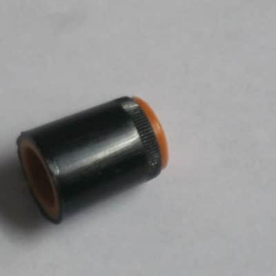 ONE lightly used / mostly very clean (top side has some short scratches) genuine Boss DF-2 KNOB, fits split shaft shaft (stem) mid 1980s - early 1990s - TOP: orange with black marker // SIDEs: black // hard plastic (NO pedal / NO other items) image 12