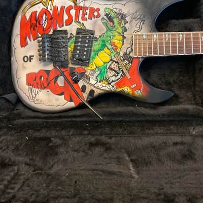 Autographed Van Halen Monsters of Rock Guitar image 1