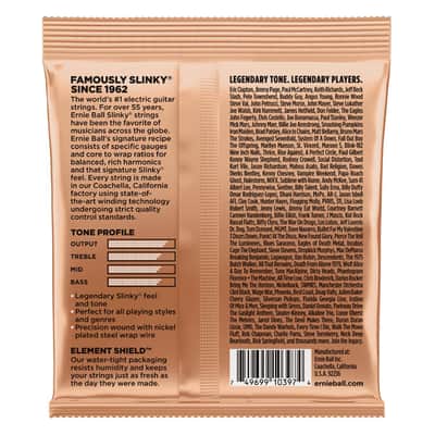 Turbo Slinky Nickel Wound Electric Guitar Strings 9.5 - 46 Gauge Set - world standard special-tempered+tinned steel & ni-plated wrap on steel hex core image 2