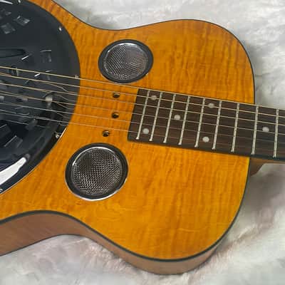 NEW! Epiphone Dobro Hound Dog Deluxe Roundneck Acoustic-Electric Resonator - Vintage Brown - 6.8lbs - Authorized Dealer - G07356 image 2