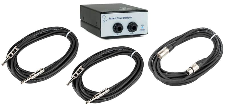 Rupert Neve Designs RNDI-M-CABLE-K Direct Box with 2x 20' 1/4 Cables and a 20' XLR Cable image 1