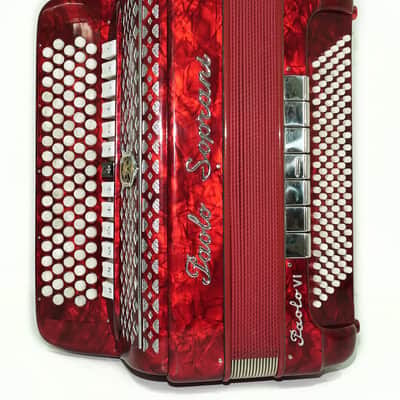 Paolo Soprani Paolo VI 5 Rows Button Accordion made in Italy, C Griff Professional Concert Accordeone de Botones, Straps and Hard Case, 2591 image 6