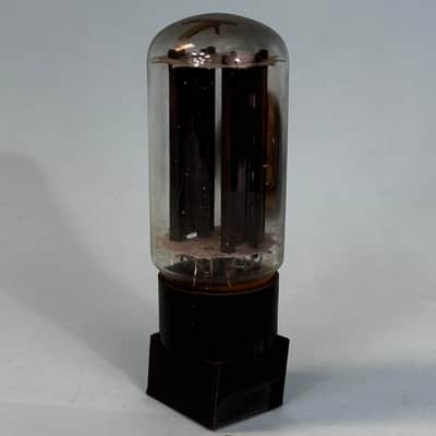 1960 General Electric 5U4GB Vintage GE Gray Plate Side Getter Rectifier TubeT403 image 3