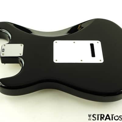 USED 2000 Fender MIM Standard Stratocaster Strat LOADED BODY Alder Black image 2