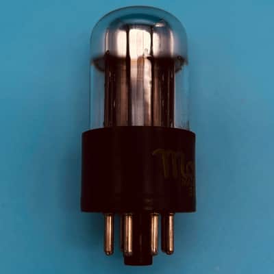 1950s Sylvania 6SN7GTB Vintage Chrome Top Black Plate Motorola Preamp TubeT300 image 3