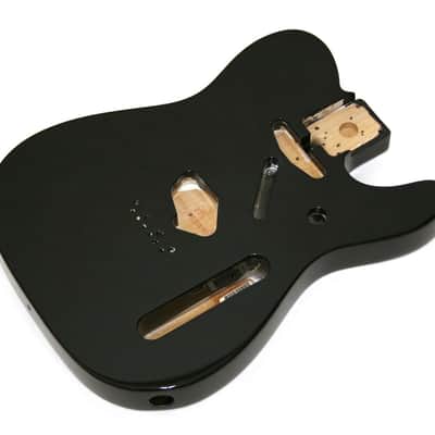 Genuine Fender Mexico Tele/Telecaster SS Alder Body Vintage Bridge Mount - BLACK image 1