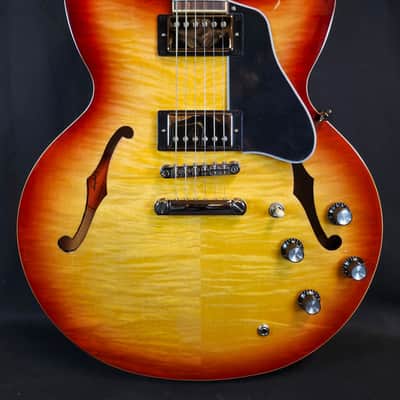 Epiphone ES-335 Figured Top, Raspberry Tea Burst, Inspired by Gibson image 2