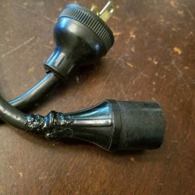 Belden Original Vintage Victor, Bell & Howell Round Rubber Electric Power Cord 1940s - 1950s - Black image 6