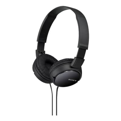 Sony ZX110 Over-Ear Dynamic Stereo Headphones (Black) image 1