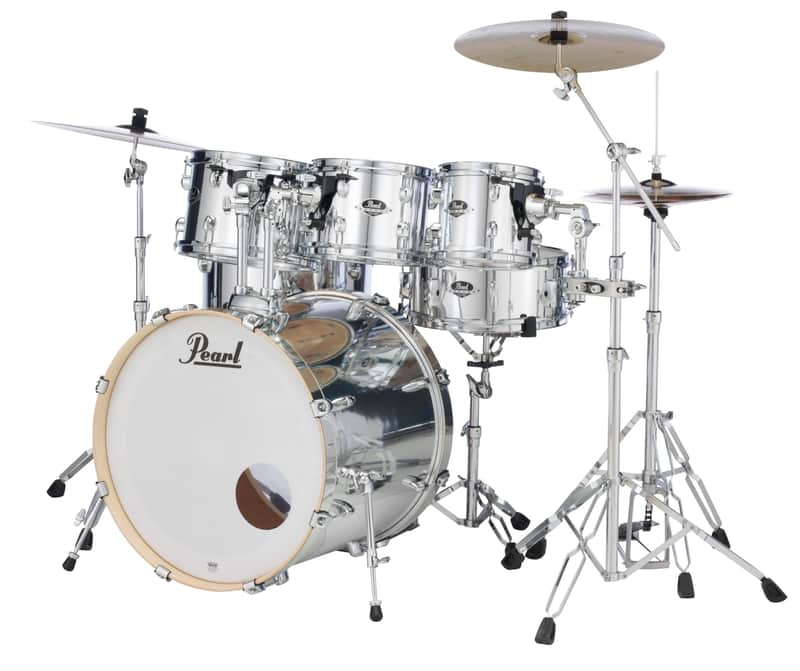 Pearl Export 8"x7" Add-On Tom Pack - Mirror Chrome (EXX8P/C49) image 1