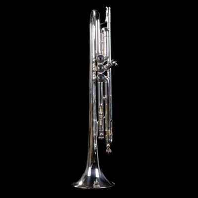 DEMO B&S Challenger 1 3137 Professional Bb Trumpet BS3137-2-OW - Silver Pated image 4
