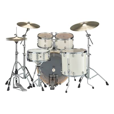 Yamaha 5-Piece Stage Custom Birch Drum Shell Pack with 22 inch Bass Drum and HW-780 Hardware Classic White Finish image 2