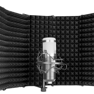 Foldable Microphone Acoustic Isolation Shield image 1