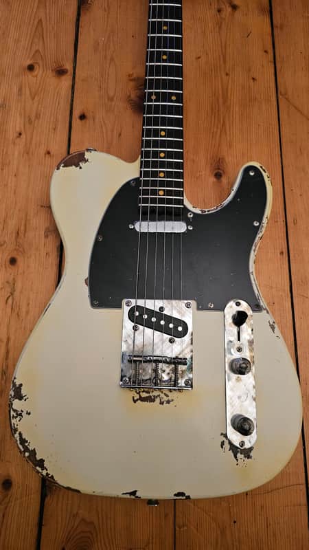 Custom Relic telecaster in vintage Olympic white smooth neck Handwired pickups 2025 image 1