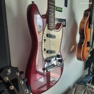 fender mustang 1966 100% original dakota red with original case image 8