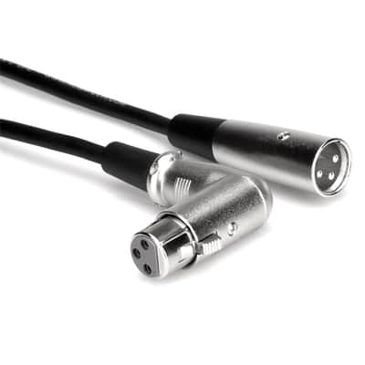 Hosa Technology 25' 3-Pin Straight XLR Male to Right Angle XLR Female Balanced Audio Interconnect Cable image 2