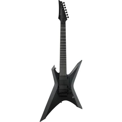 Ibanez Iron Label Xiphos Series XPTB720 7-String Electric Guitar, Black Flat image 1
