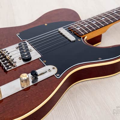 1984 Tokai Breezysound TTE60 TM T-Style Custom Vintage Guitar Tortoiseshell Mahogany w/ Tweed Case image 6