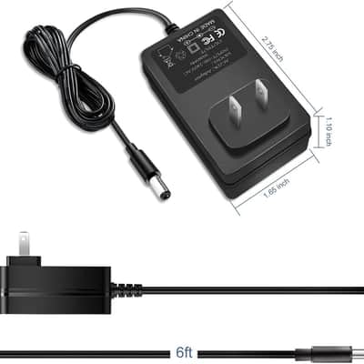 9V Power Adapter fit for Casio Keyboard AD-5 AD-5MU WK-110 WK-200 LK-43 LK-100 CT-360 CTK-496 CTK-573 CTK-611 CTK-700 CTK-710 CTK-2100 CasioTone Piano Keyboard Power Supply Cord image 2