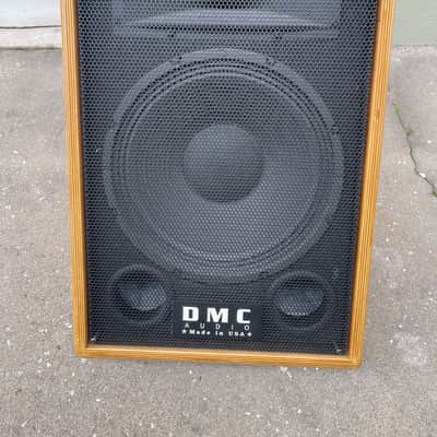 Used DMC Audio Made in USA 2 Floor Monitors Pair of Speakers 250 watts Wood Outside Cover Set of 2 ARM-112H-1 image 2