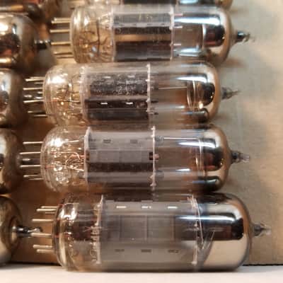 Matsushita etc. Matched Pair (2) 6FQ7 tNOS AT1000 TESTED Vacuum Tubes Japan 6CG7 no divider dual triode 1964-1978 image 7