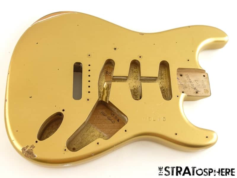 Fender USA Custom Shop Custom Strat Pro 2025 Relic BODY HLE Gold image 1