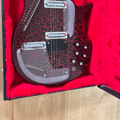 Jerry Jones Electric Sitar 1990s - Red Crackle image 17