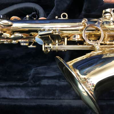 Selmer Seles Axos Alto Sax.  Gold Lacquer. Lightly Owned Pro Alto. NICE image 7