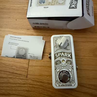 TC Electronic Spark Mini Booster Pedal White w/box papers XLNT