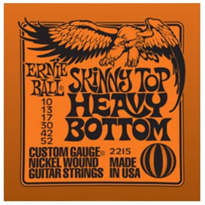Ernie Ball 2215 Skinny Top Heavy Bottom Nickel-plated Steel Electric Guitar Strings (10-52) 2010s - Silver - 6 PACK - #P02215-6 image 2