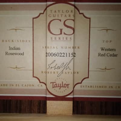 Taylor GS8 2006 cedar top - truly a great sounding guitar - Taylor 814 style body image 12