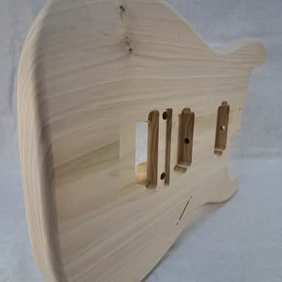 Unfinished Poplar HxH guitar body - fits Fender Strat Stratocaster neck Floyd Rose J2428 image 6