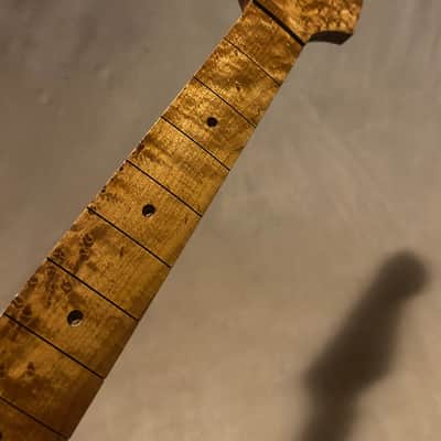 EXTREMELY RARE QUARTERSAWN ROASTED BIRDSEYE STRAT GUITAR NECK FITS FENDER & WARMOTH image 8