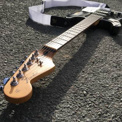 Kurt Cobain Vandalism Strat Nirvana Squier 1998 Left handed Guitar Road Worn stratocaster Seymour tb image 6