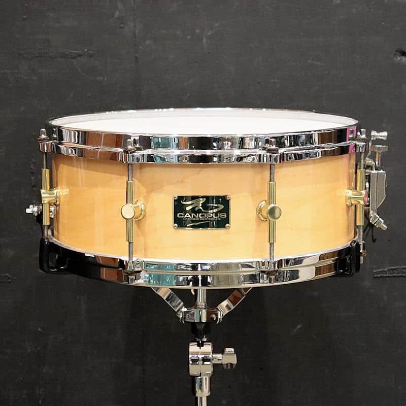 CANOPUS USED ​​M-1455 [The Maple Snare Drum 14''×5.5'' - Natural LQ] image 1